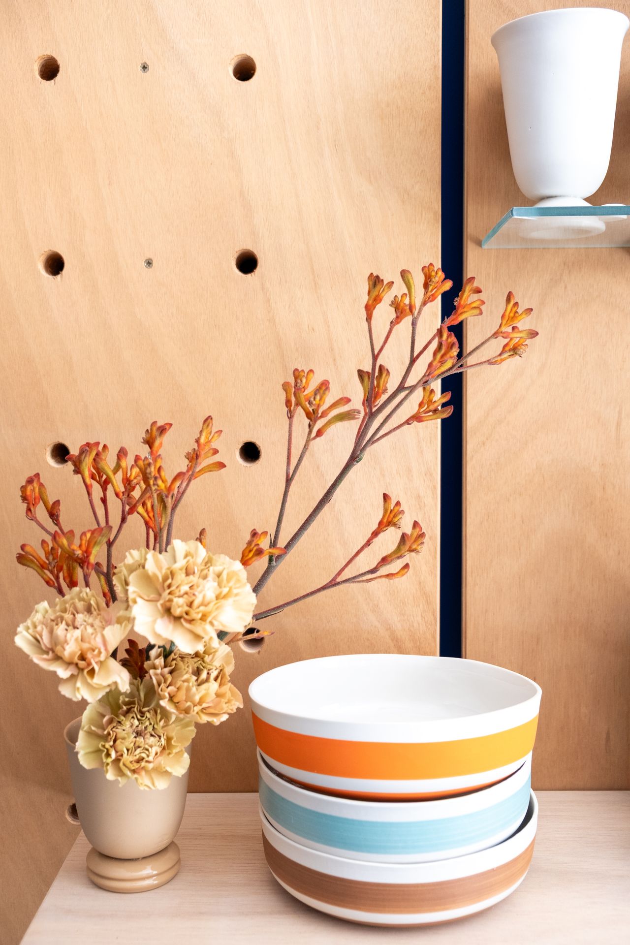 msg ceramique edelweiss art floral