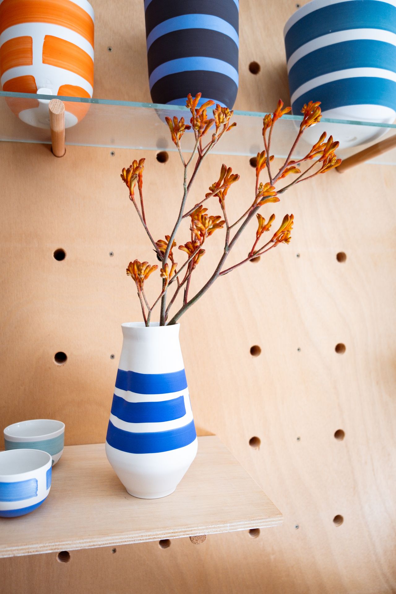 msg ceramique edelweiss art floral