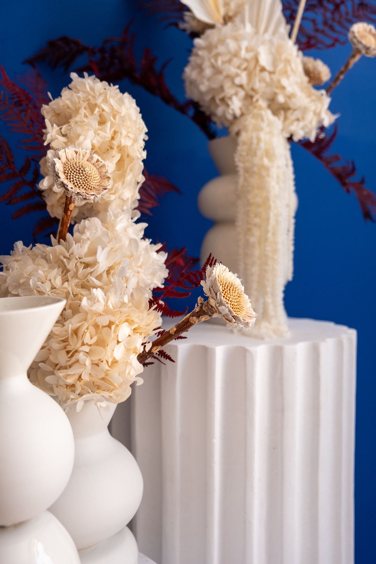 msg ceramique edelweiss art floral