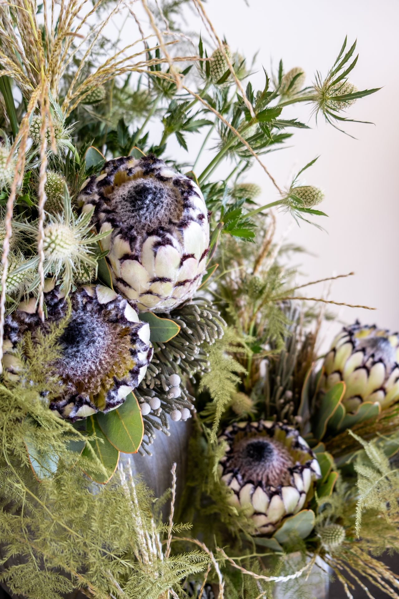 Bouquet de fleurs violet et blanche
