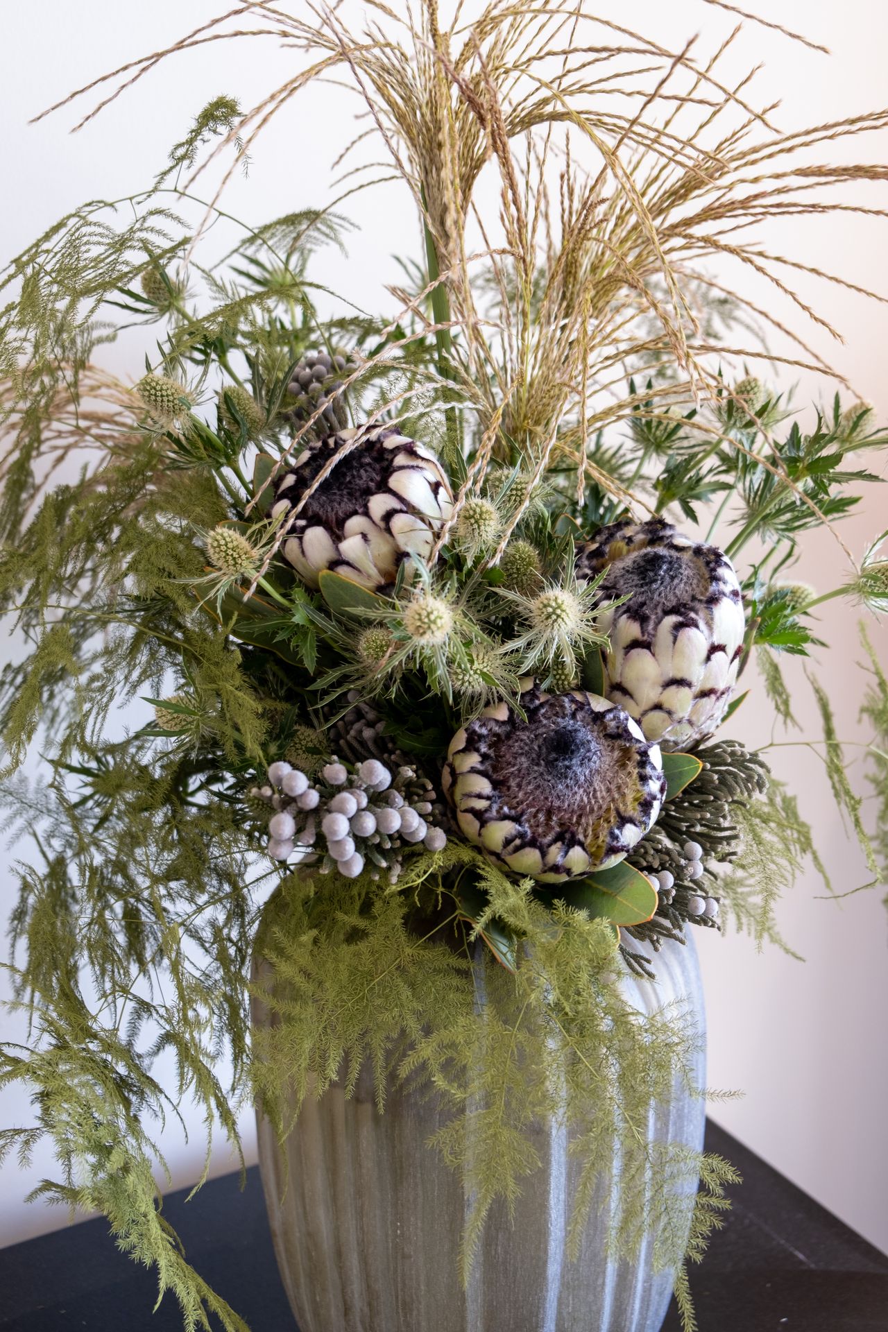 Bouquet de fleurs violet et blanche